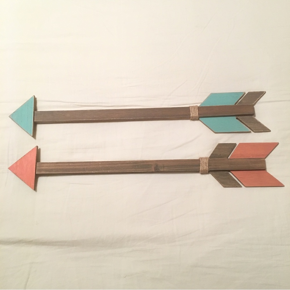 Boho wooden arrow wall decorations